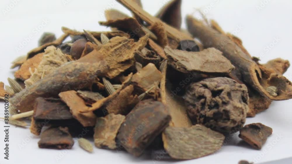 Mixed spice on white background Mixed spice on white background