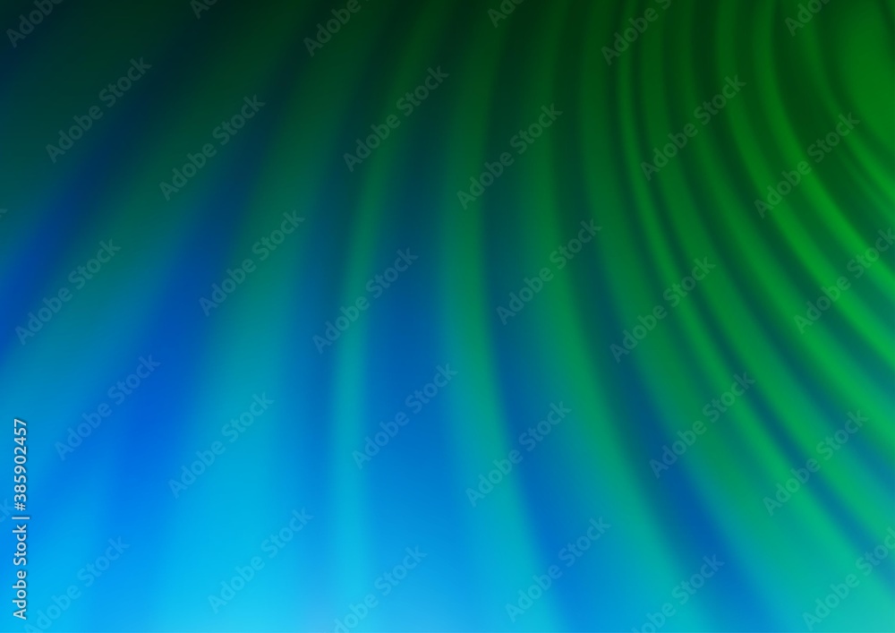 Obraz premium Light Blue, Green vector blurred and colored background.