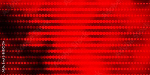 Dark Red, Yellow vector texture with circles.