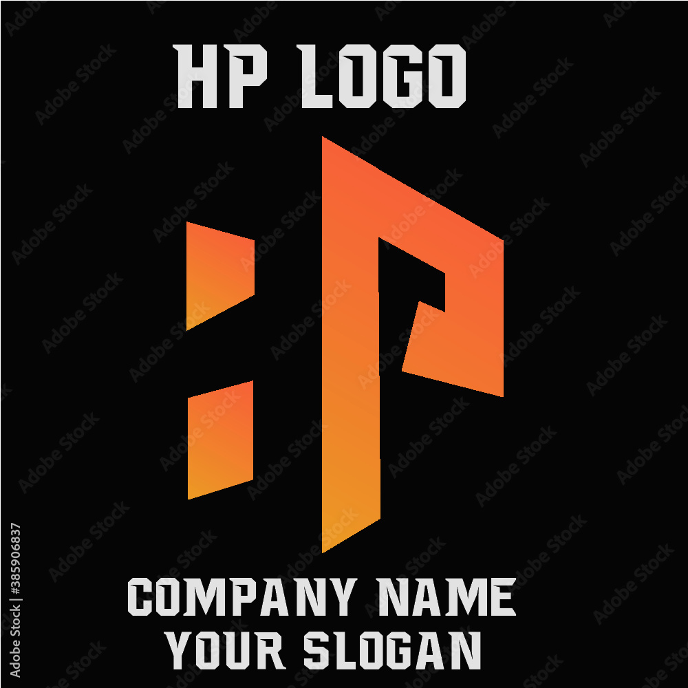 Fototapeta premium HP Initial Logo for company and individual names