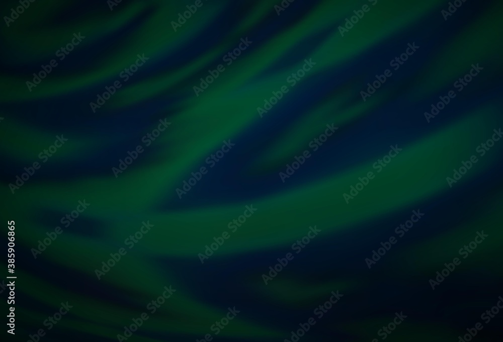 Fototapeta premium Dark Green vector glossy abstract layout.