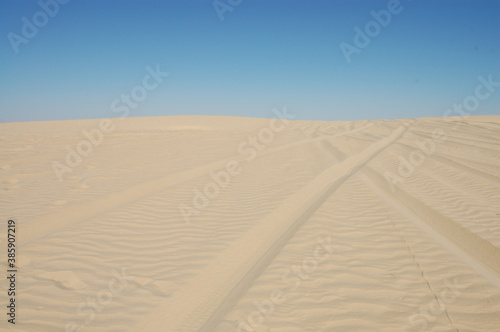 sand dunes in the sahara desert in africa