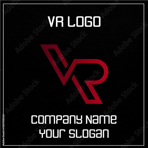 VR Initial Logo for company and individual names