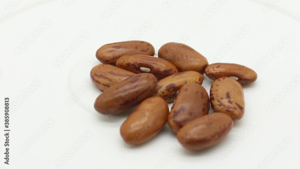 Red kidney beans on white background Red kidney beans on white background