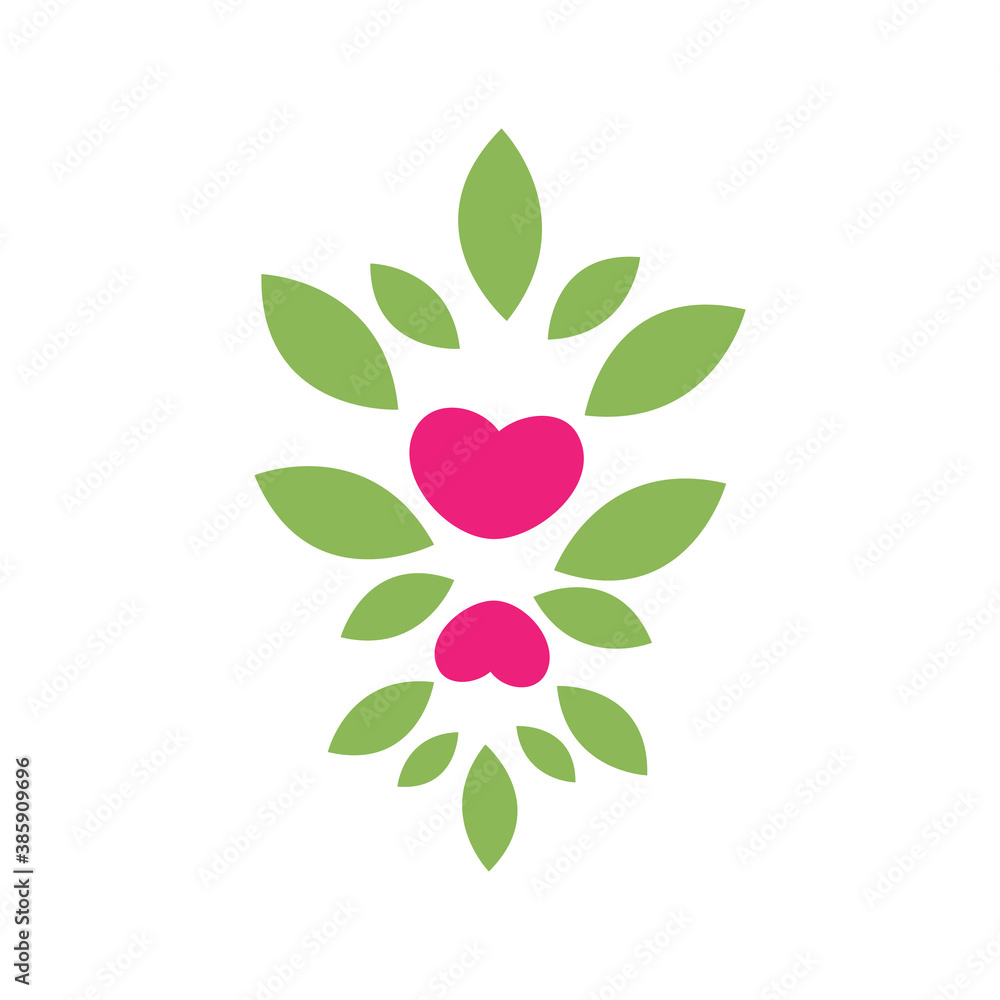 sign of a lover growing love logo vector icon illustration sign of a lover growing love logo vector icon illustration