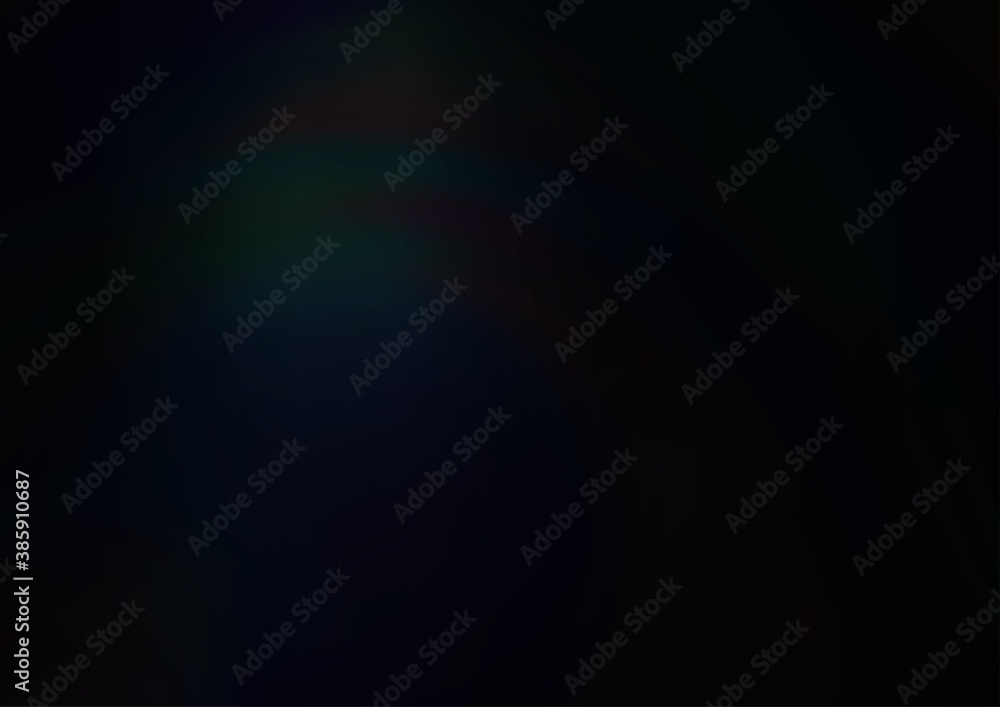 Dark Black vector blurred background. Dark Black vector blurred background.