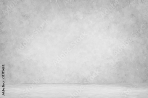 Gray light background backdrop studio, wall and floor with texture.