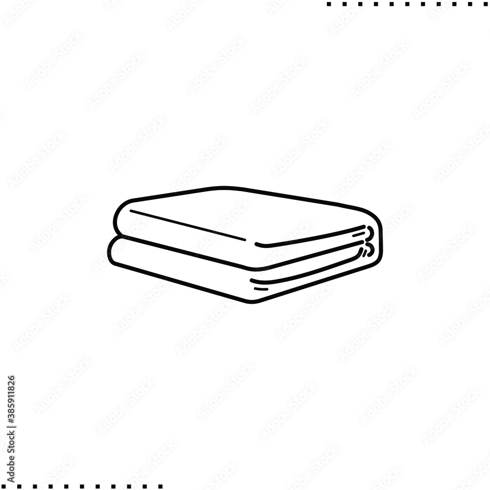 blanket vector icon in outline blanket vector icon in outline