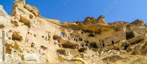 Beautiful landscape view of valley in Cappadocia, Turkey.