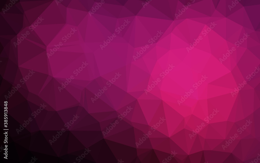 Dark Pink vector shining triangular template. Dark Pink vector shining triangular template.