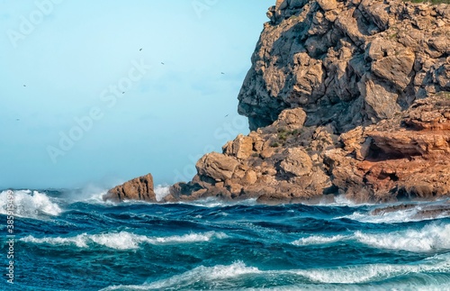 tempête sur Ibiza, playa Cala conta photo