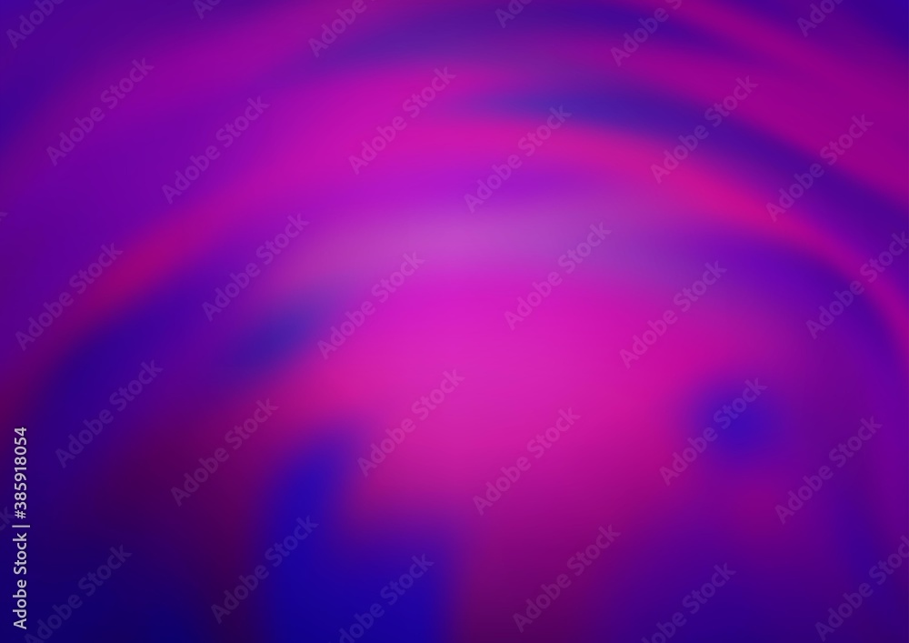Fototapeta premium Light Purple vector blurred bright pattern.