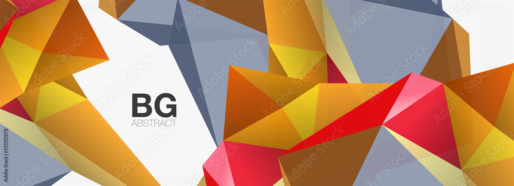 3d mosaic abstract backgrounds, low poly shape geometric design 3d mosaic abstract backgrounds, low poly shape geometric design