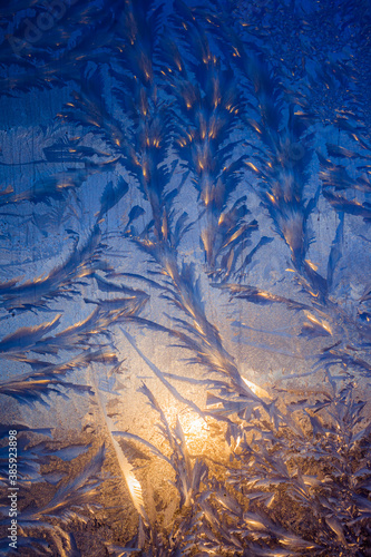 the frosty patterns on the window © Александр Коликов