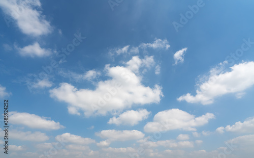 Blue sky and white clouds sky landscape