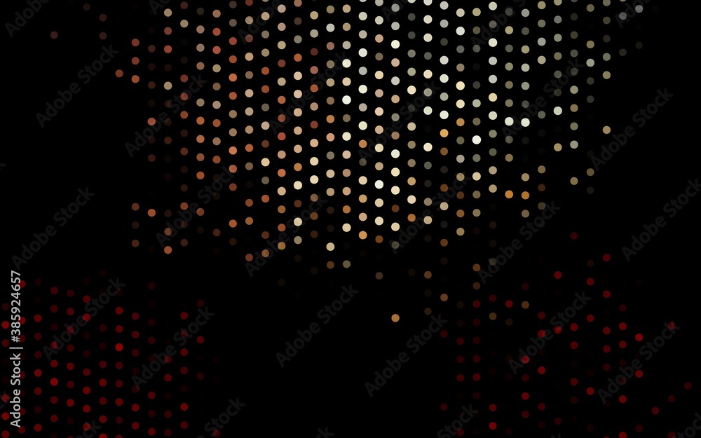 Dark Black vector cover with spots. Dark Black vector cover with spots.