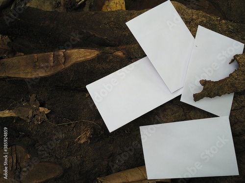 concept for the background mockup of gravel, sand and river at the foot of the mountain