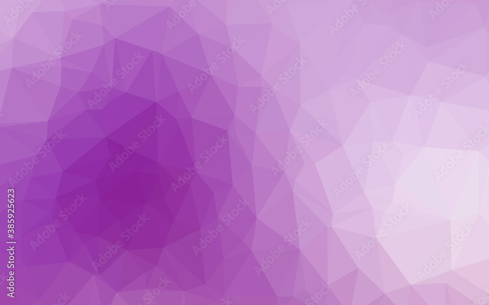 Obraz premium Light Purple vector polygonal pattern.