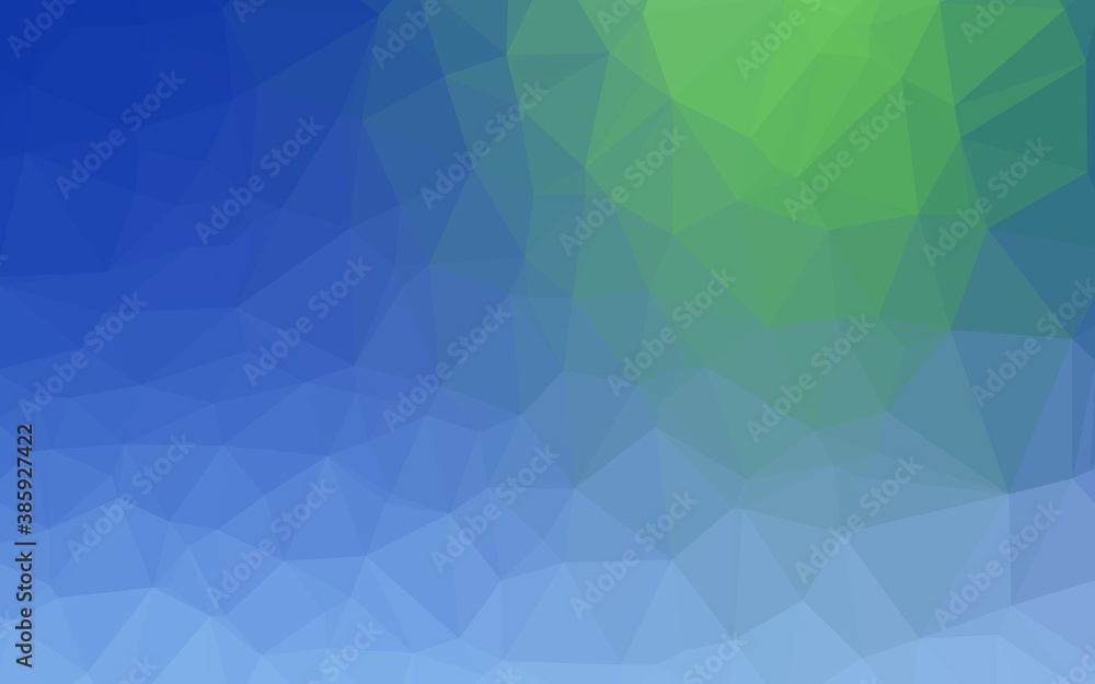 Light Blue, Green vector polygon abstract background. Light Blue, Green vector polygon abstract background.