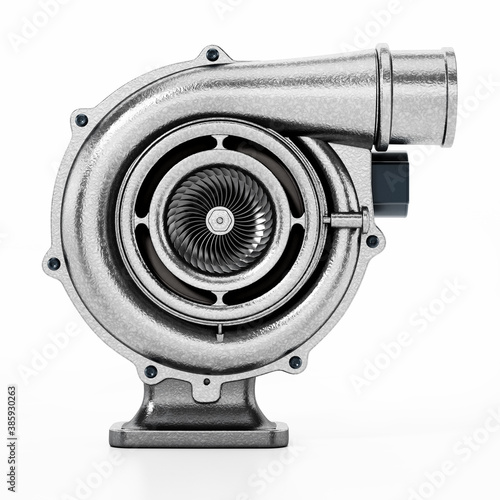 Generic turbo isolated on white background. 3D illustration