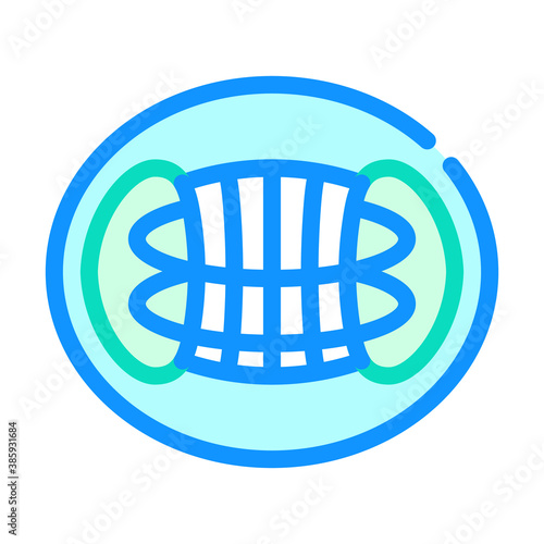 reactor hypothetical structure color icon vector illustration
