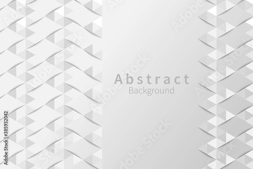 Vertical Cut Diamond Triangle Geometric Background. 3D paper concept. Vector Design.	 photo