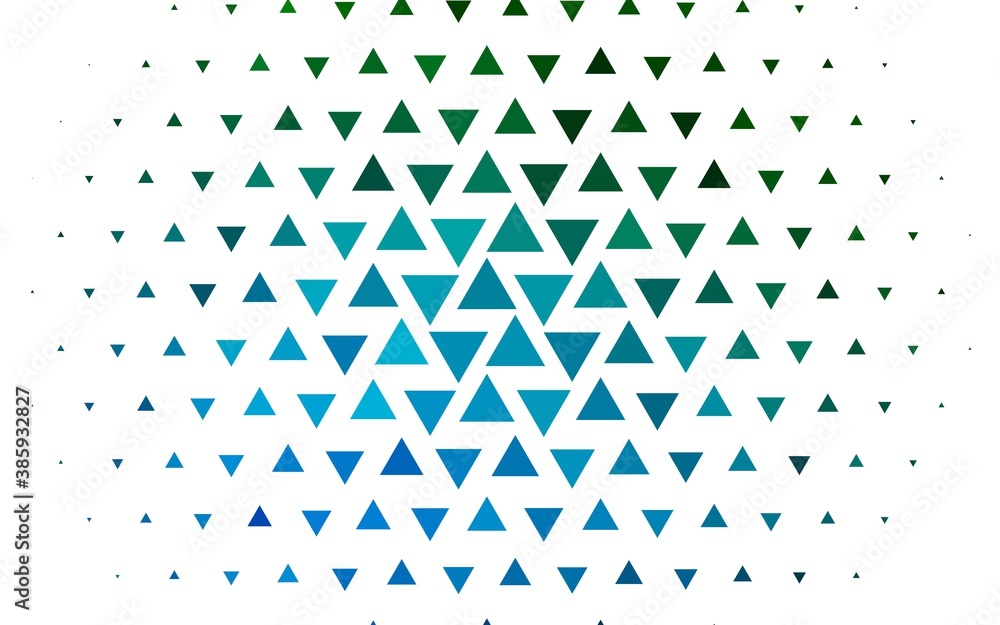 Light Blue, Green vector template with crystals, triangles. Light Blue, Green vector template with crystals, triangles.