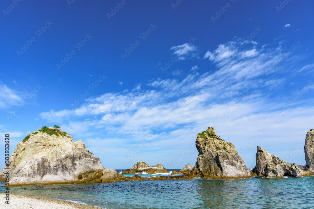 Naklejka premium 岩手県宮古市 浄土ヶ浜