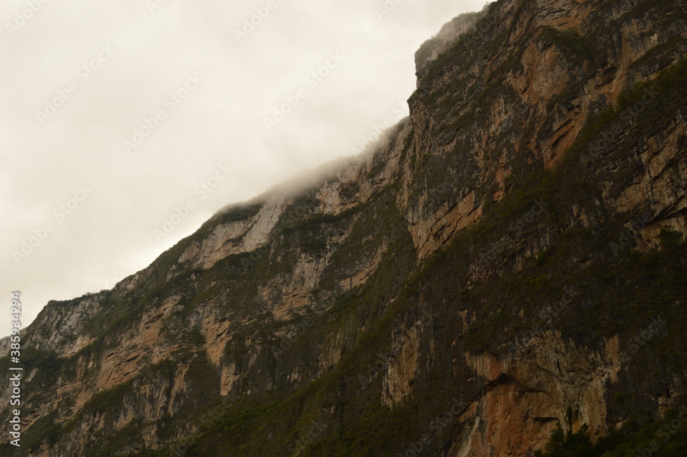 The dramatic and deep Sumidero Canyon in Chiapas, Mexico