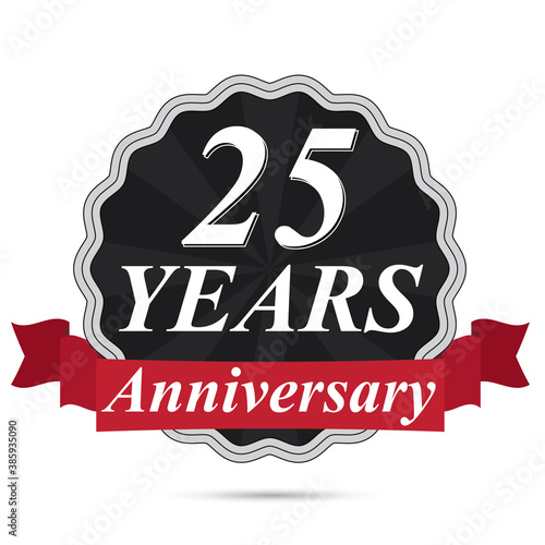 25 years anniversary label