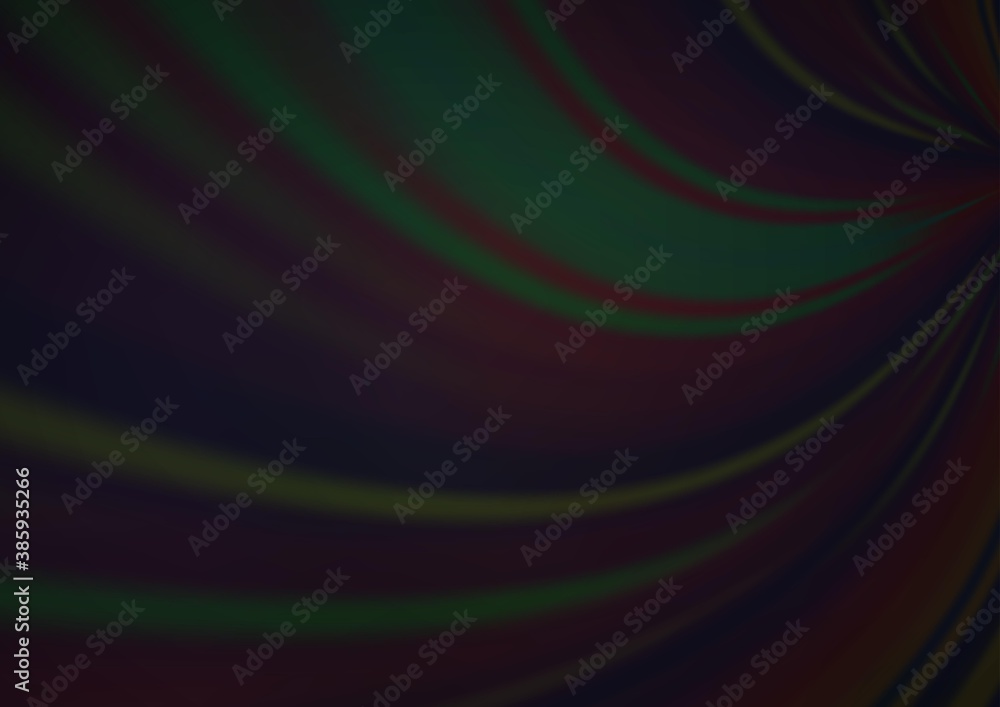 Fototapeta premium Dark Black vector blurred bright template.