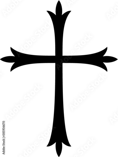 Vector illustration of the religious cross