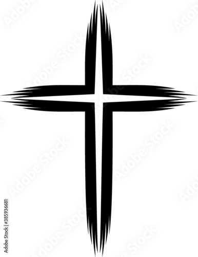 Vector illustration of the religious cross