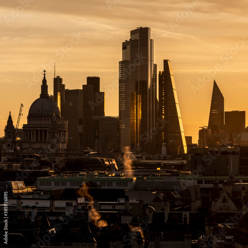 Photography Stunning beautiful landscape cityscape skyline image of London in England during