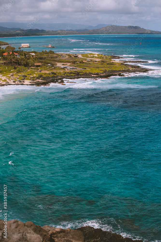 Obraz premium Makapuu lookout, east Oahu coast, Hawaii