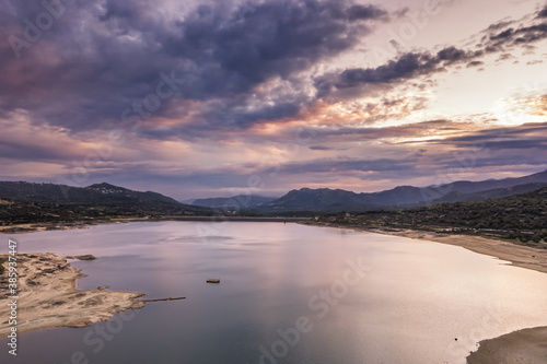 Sunrise over Lac de Codole in Corsica