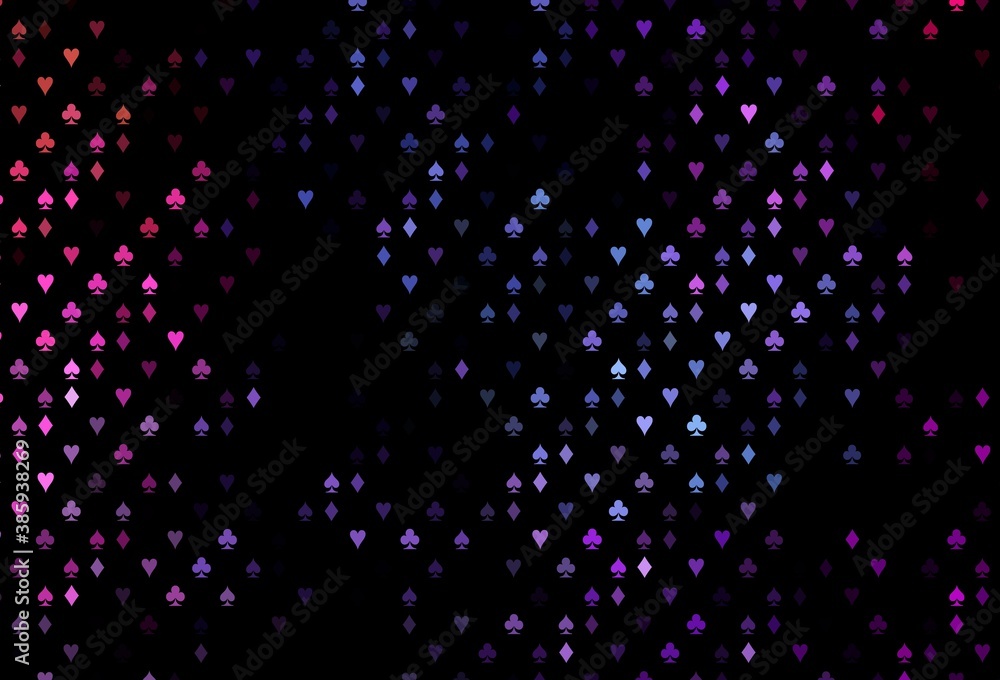 Dark Pink, Blue vector layout with elements of cards. Dark Pink, Blue vector layout with elements of cards.