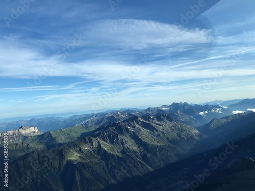 clouds over the mountains