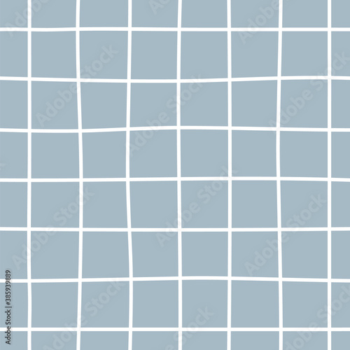 Hand Drawn Grid Striped Geometric Seamless Pattern