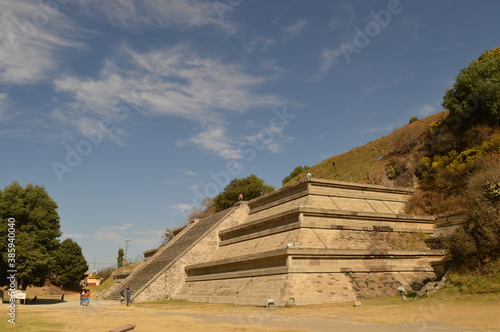 The city of Heroica Puebla de Zaragoza at the foot of the Popocatepetl volcano, Mexico photo