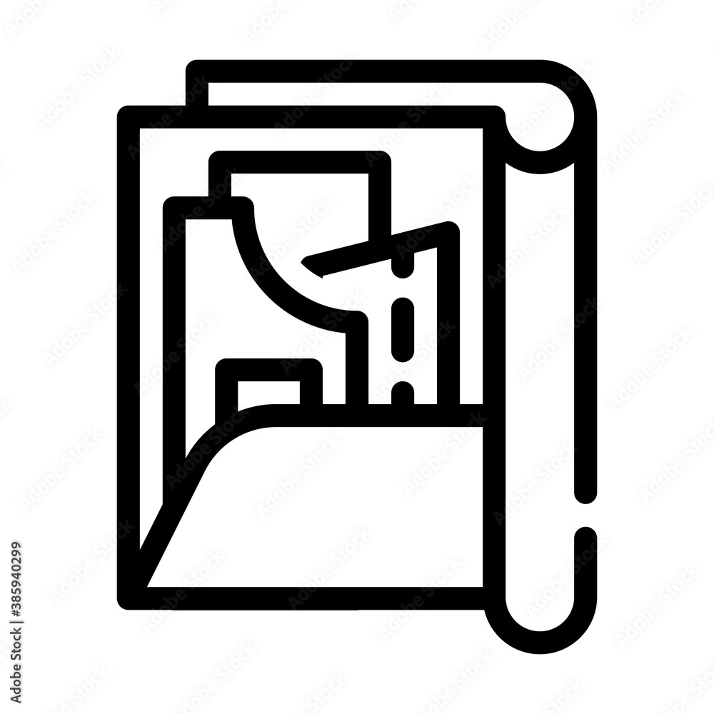pattern set folder line icon vector illustration pattern set folder line icon vector illustration