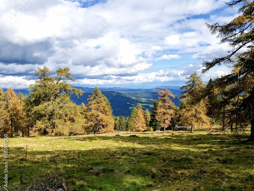 autumn landscape in the mountains