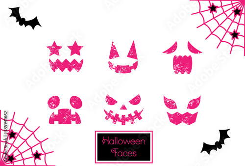 ハロウィンフェイス素材
