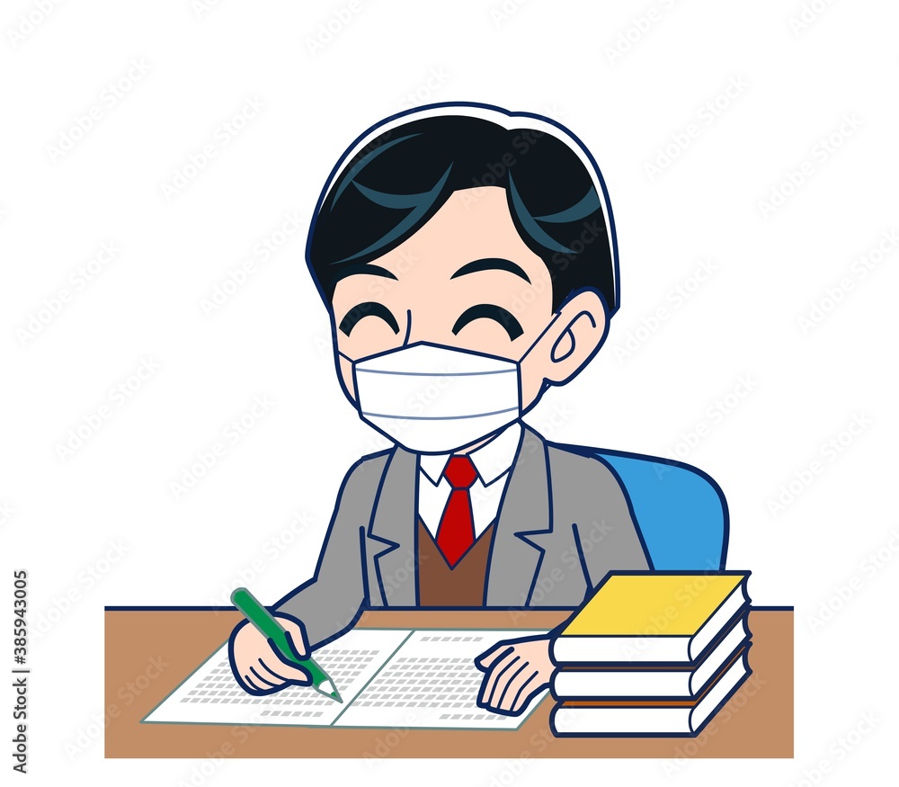 Male teacher in a gray jacketA Male teacher in a gray jacketA