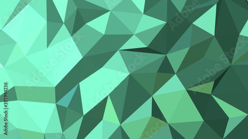 Medium aquamarine abstract background. Geometric vector illustration. Colorful 3D wallpaper.
