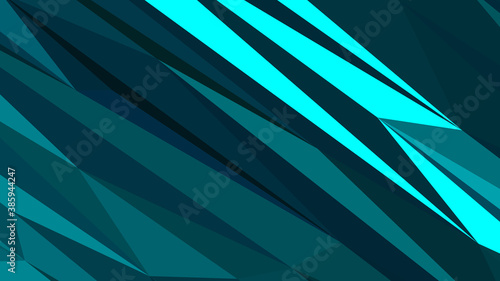 Deep sky blue abstract background. Geometric vector illustration. Colorful 3D wallpaper.