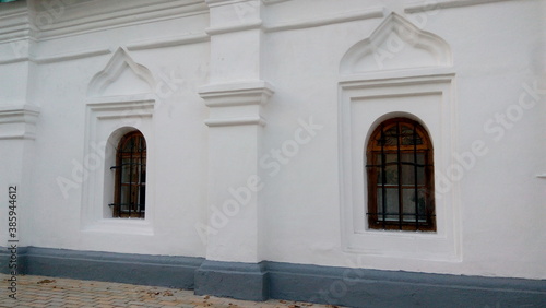 Evening view of the ancient monastery Pechersk Lavra in Kyiv, Ukraine at sunset