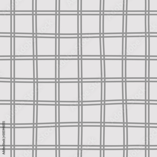 Gray and White Grid Striped Seamless Pattern