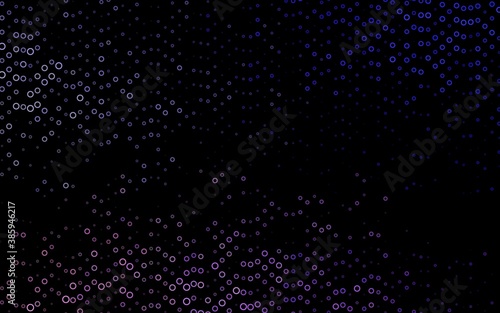 Dark Purple vector layout with circle shapes.