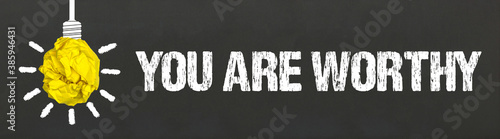 Tableau sur toile You are worthy